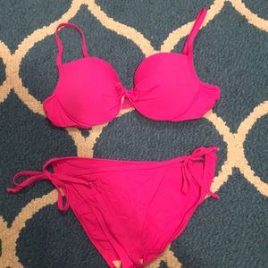 Gap Magenta String Bikini
